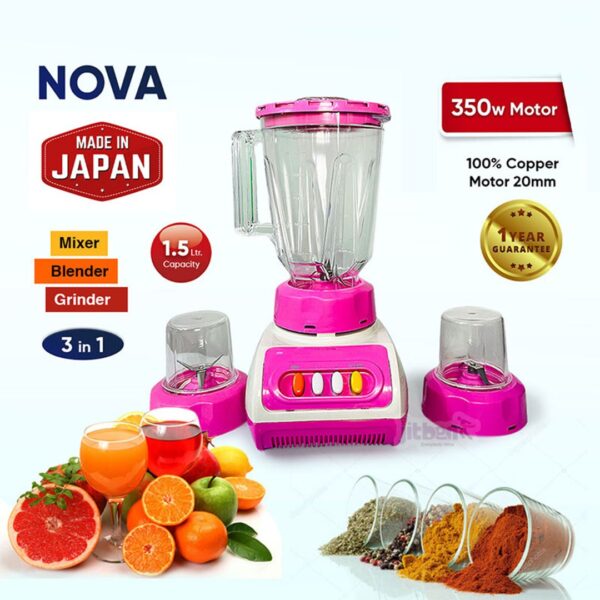 Nova Black Berry 3in1 Blender, 1.5L | 350w